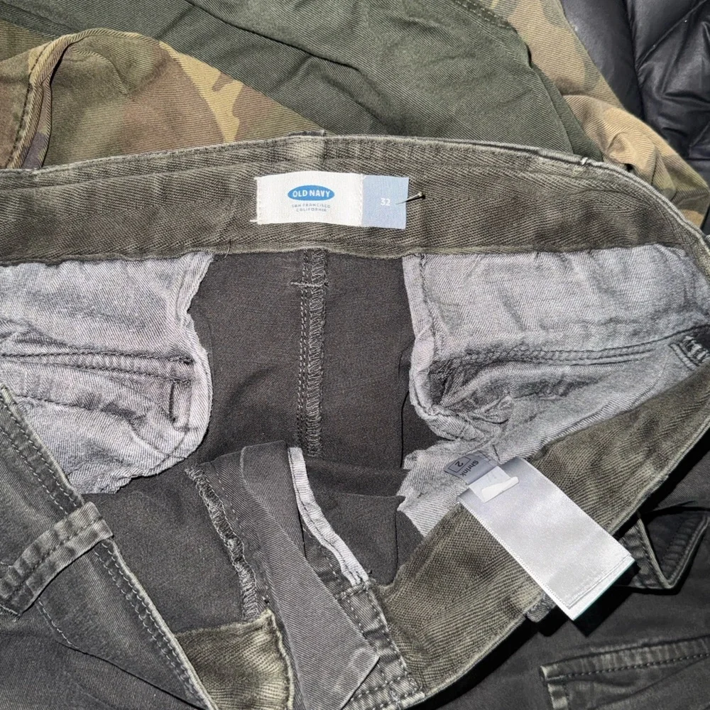 Old Navy I Men's I Cargo I Utility Style I Stone-washed I Black-charcoal